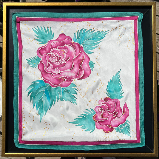 Silk Scarf: Blooming Roses