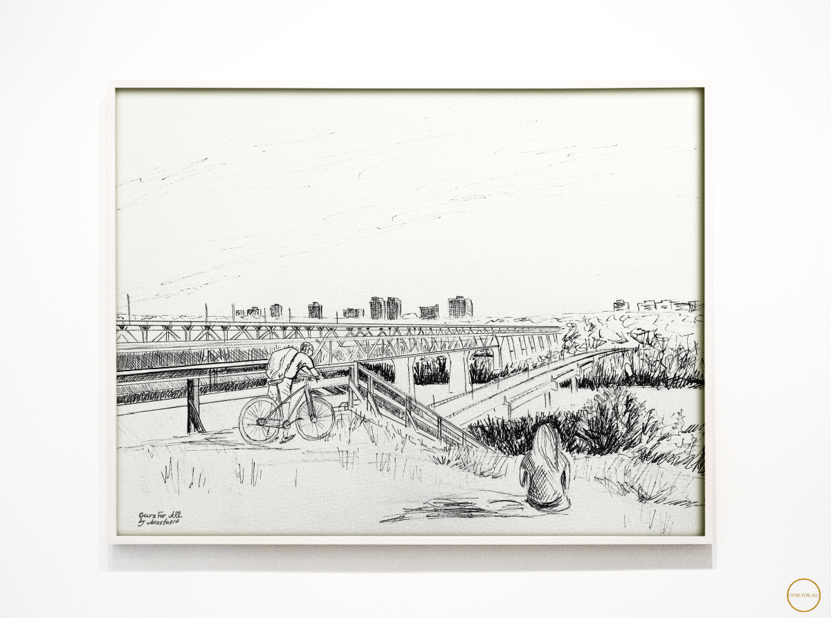 Edmonton High Level Bridge: ink print