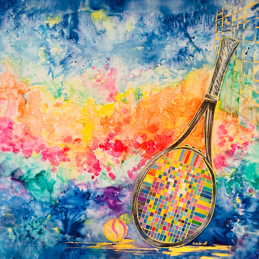 Tennis Art Print: Sunset Gametime