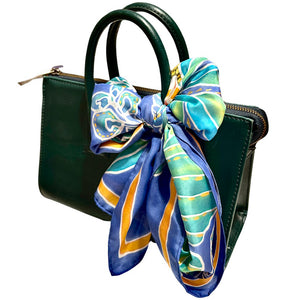 Silk Scarf: hand-painted Tropical Plants